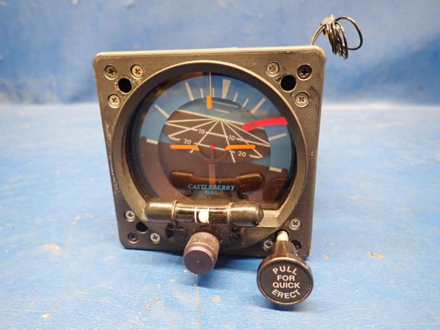 AS IS Castleberry - Indicator - Electric Attitude Model 300-14EL INOP - Wedge Lit